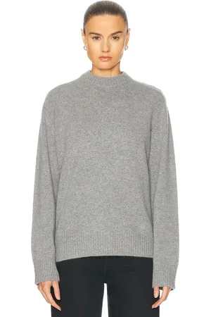 Loulou de Saison Baltra Sweater in - Grey. Size L (also in M, S, XS).