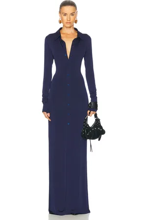 Balenciaga Stretch Maxi Dress in - Navy. Size 36 (also in ).
