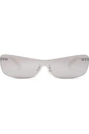 Jacquemus Mirada Sunglasses in - Metallic Silver. Size all.