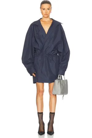 Balenciaga Shirt Mini Dress in - Navy. Size 34 (also in 40).