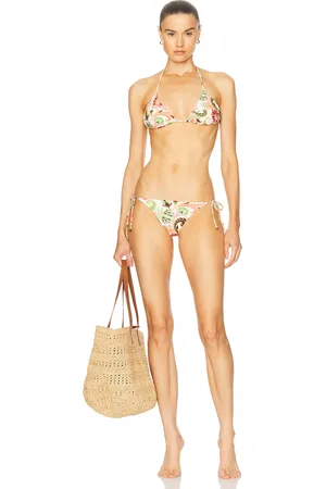 Etro Bikini Set in - Peach,Green. Size L (also in M).