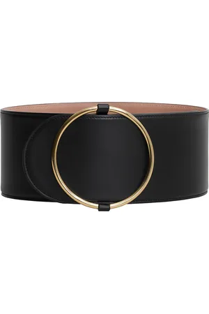 Alaïa Large Ring Belt in - Black. Size 65 (also in 70).