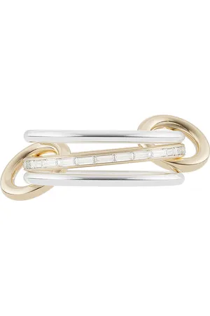 SPINELLI KILCOLLIN Sonja Ring in 18k Gold Sterling Silver & White Diamond - Metallic Gold. Size 6 (also in ).