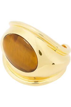 Tom Ford Tiger Eye Cuff Bracelet in - Metallic Gold. Size S/M (also in ).