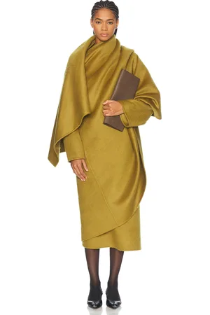 The Row Jan Coat in - Mustard. Size 0 (also in ).
