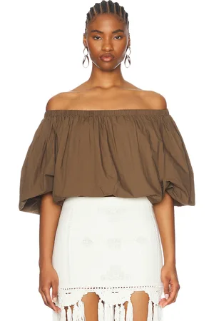 Isabel Marant Bertille Blouse in - Olive. Size 34 (also in 36, 38, 40, 42).