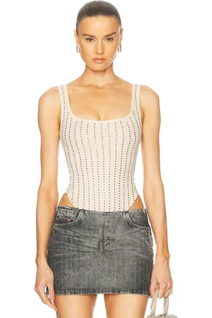 The Attico Bodysuit in - Beige. Size 38 (also in 42, 44).