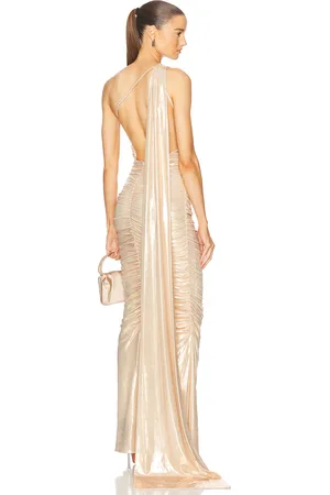 Retrofete Shannon Dress in - Metallic Gold. Size M (also in XS, S, XL).