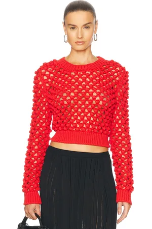 Jil Sander Crew Neck Sweater in - Red. Size 34 (also in 38, 40).
