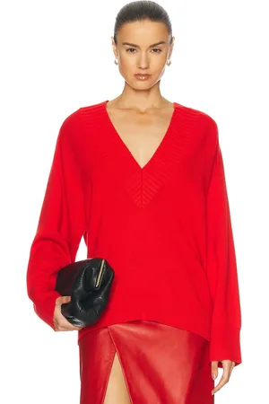 Loulou de Saison Sage Sweater in - Red. Size L (also in M, S, XS).