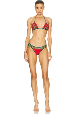 Akoia Swim Gibara Bikini Set in - Red. Size XS (also in ).