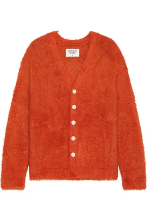 Midnight Shaggy Cardigan in - Red. Size L (also in M, S, XL/1X).