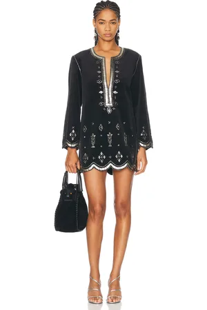 Isabel Marant Helene Dress in - Black. Size 34 (also in 38, 36, 40, 42).
