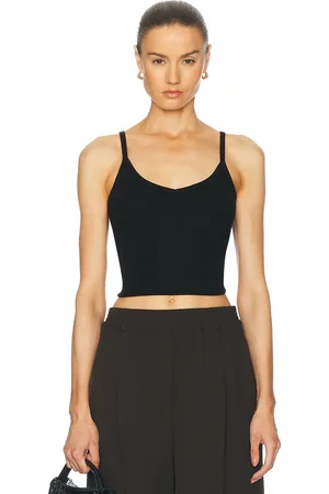 SPRWMN Rib V Neck Tank Top in - . Size L (also in M, S, XS).