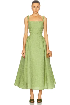 RACHEL GILBERT Sophia Strap Dress in - Green. Size 4 (also in ).