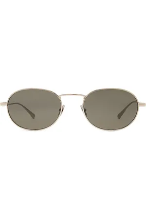 Saint Laurent Round Sunglasses in - Metallic Silver. Size all.