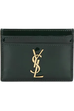 Saint Laurent Card Case in - Dark Green. Size all.