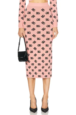 Dolce & Gabbana Jacquard Pencil Skirt in - Coral. Size 38 (also in 40, 42).