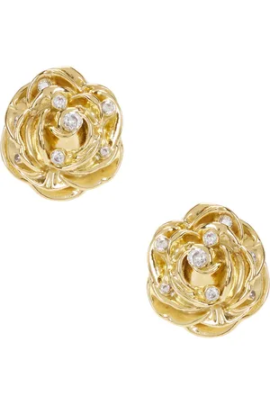 MAGDA BUTRYM Rose Earrings in - Metallic . Size all.