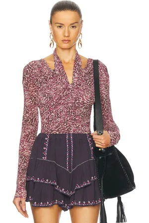 Isabel Marant Vonda Top in - Purple. Size 34 (also in 36, 38).