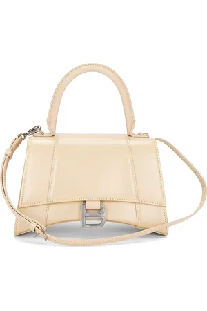 Balenciaga Small Hourglass Top Handle Bag in - Cream. Size all.