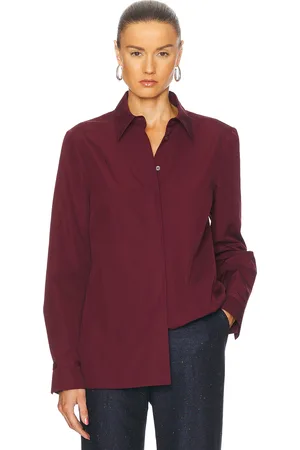 GABRIELA HEARST Cruz Shirt in - Wine. Size 44 (also in ).