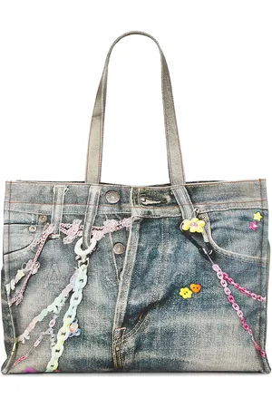 Acne Studios Denim Tote Bag in - Blue. Size all.
