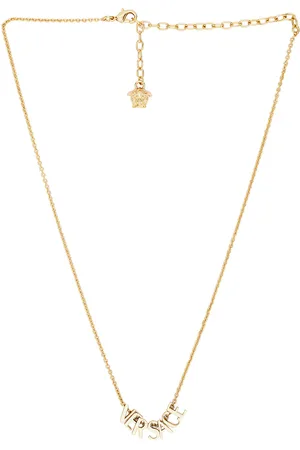 VERSACE Metal Necklace in Gold - Metallic Gold. Size all.