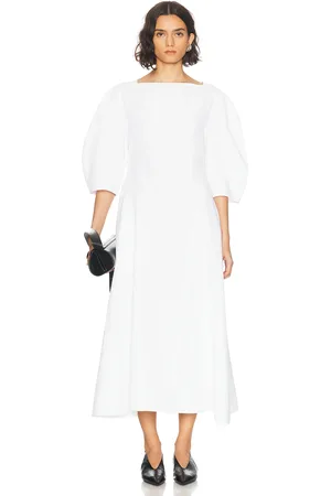 Jil Sander Maxi Dress in - White. Size 34 (also in 36, 38, 40).