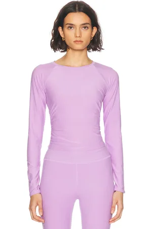 Beyond Yoga Featherweight Your Fit Long Sleeve Top in - Purple. Size L (also in M, S, XS).