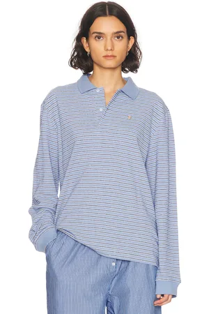 Saks Potts Serena Polo Shirt in - Blue. Size L (also in M).
