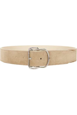 Totême Swirl Suede Belt in - Tan. Size 70 (also in ).