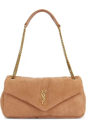 Saint Laurent Medium Calypso Bag in - Beige. Size all.