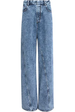 Alaïa Twisted Wide Leg in - Blue. Size 36 (also in 40).