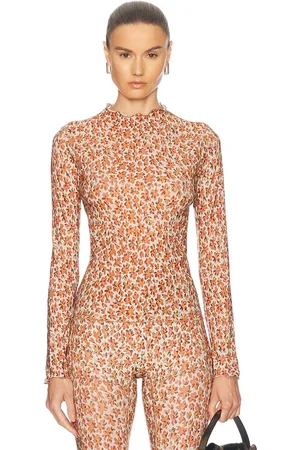 KNWLS Halcyon Top in - Orange. Size L (also in XS, S, M).