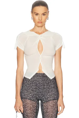 KNWLS Twist Top in - Ivory. Size L (also in S, M).