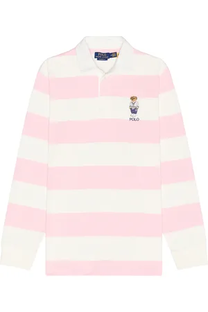 Ralph Lauren Heritage Icon Bear Rugby Shirt in - Pink. Size S (also in ).