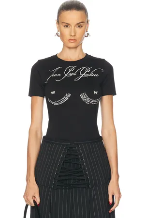 Jean Paul Gaultier Tattoo Baby Tee in - Black. Size S (also in XL, XS).