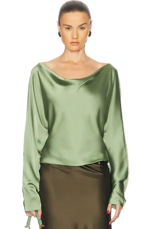 Norma Kamali Dolman Maria Top in - Green. Size M (also in S, XS).