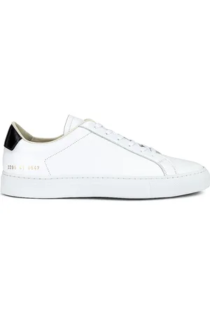 COMMON PROJECTS Retro Low in White/Black - White. Size 41 (also in 42, 43, 44, Eur 41 / US 8).