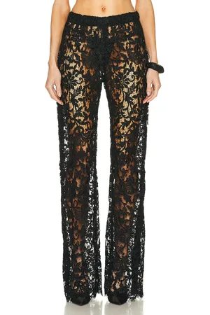 Saint Laurent Straight Leg Pant in - Black. Size 36 (also in ).