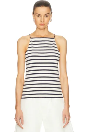 R13 Halter Stripe Tee in - Navy. Size L (also in M, S, XS).