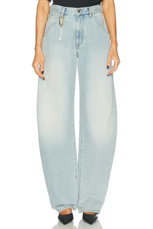 DARKPARK Khris Barrel Leg in - Blue. Size 25 (also in 28).