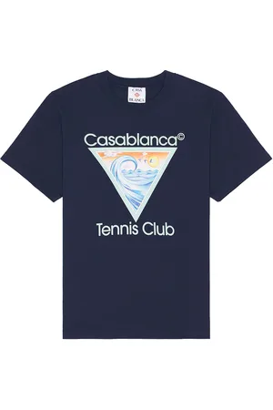 Casablanca Printed T-shirt in - Navy. Size L (also in M, S).