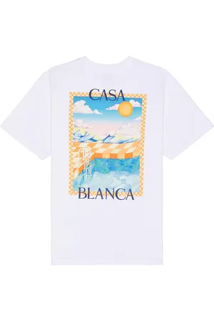 Casablanca Printed T-shirt in - White. Size L (also in M, S).