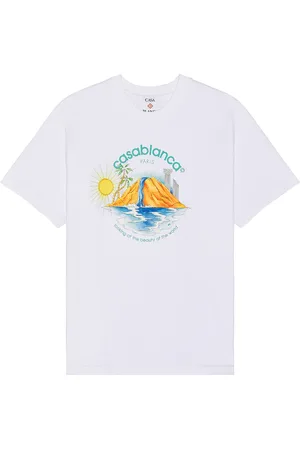 Casablanca Printed T-shirt in - White. Size L (also in M, S).