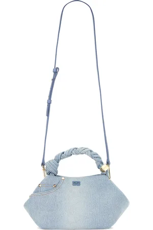 Ganni Bou Bag Small Washed Denim in - Blue. Size all.