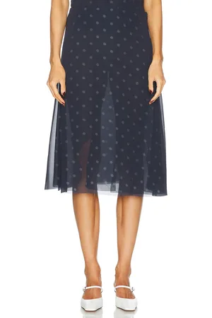 Acne Studios Iranee Skirt in - Navy. Size 36 (also in 38, 40).