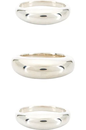 Sophie Buhai Stacking Ring Set Of 3 in - Metallic Silver. Size 7 (also in 8).