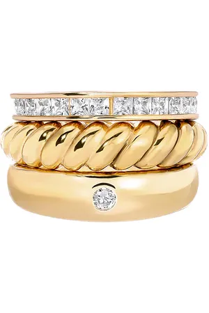 mega The Twisted Stack in - Metallic Gold. Size 7 (also in ).